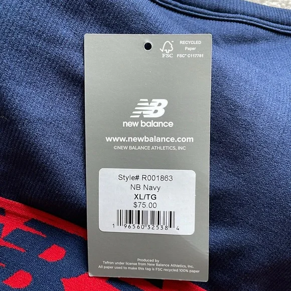 New Balance Women's Navy and Red Sports Bra Set - Picture 4 of 6